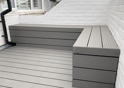 grey decking bench