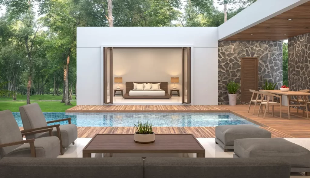 luxury modern garden room