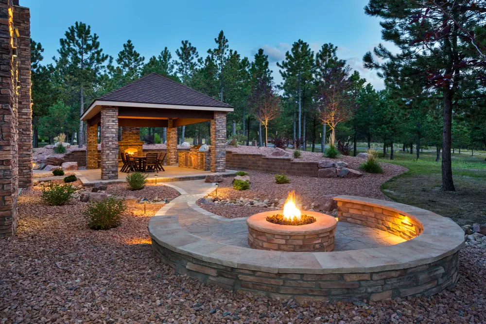 Fire pits for gardens gravel