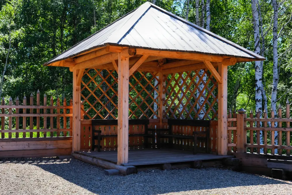 wooden gazebo garden gazebo