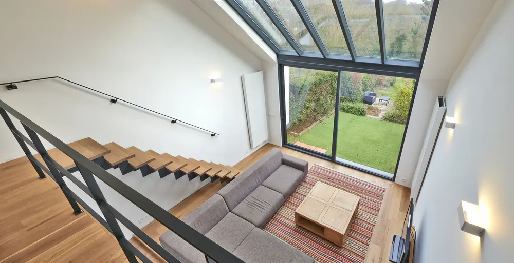 double storey extension interior